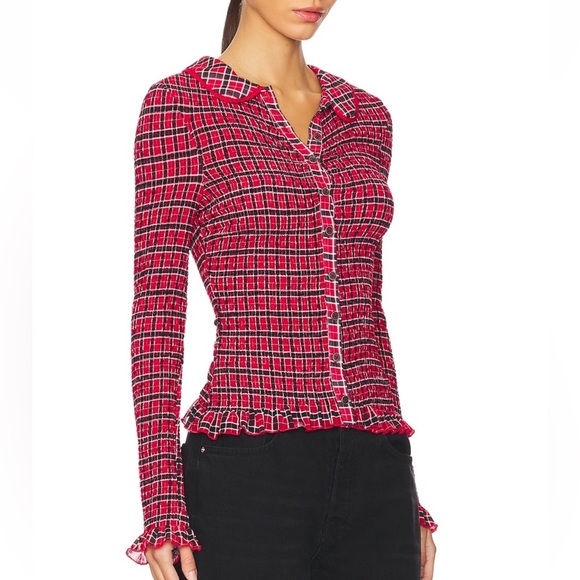 Free People Caught a Feeling Top | Size Small | Red Combo - Picture 7 of 8